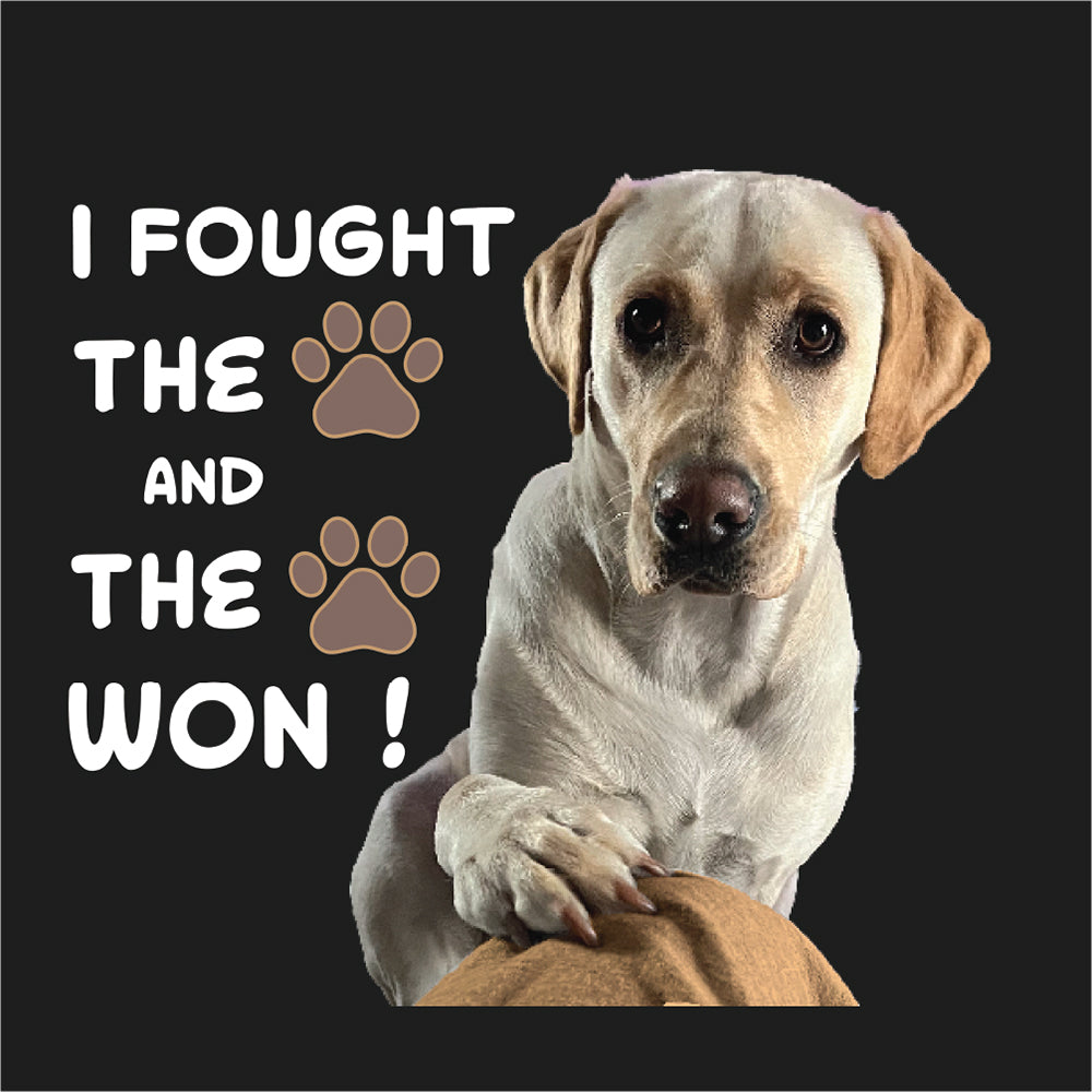 I Fought the paw Made in the USA Unisex t-shirt