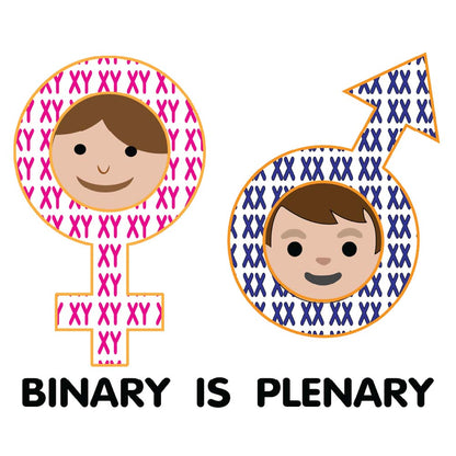 Binary is Plenary  Made in USA  Unisex t-shirt