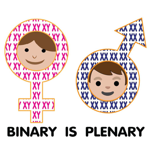 Binary is Plenary  Made in USA  Unisex t-shirt