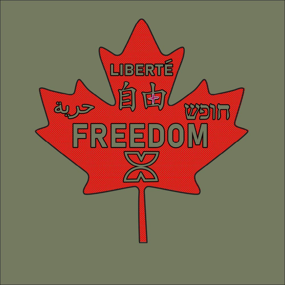 Freedom Maple Leaf  Unisex t-shirt