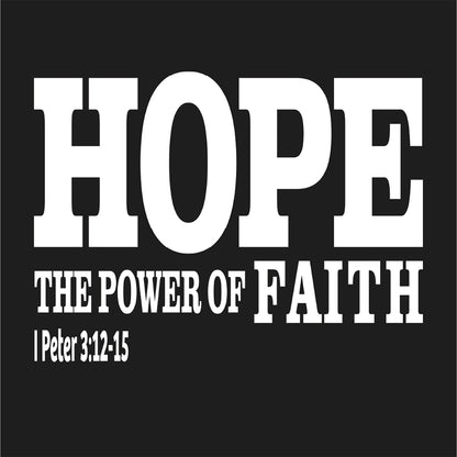 Hope the power of Faith   Made in the USA Unisex t-shirt