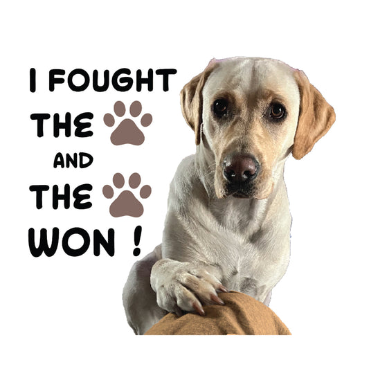 I Fought the paw  Made in the USA Unisex t-shirt