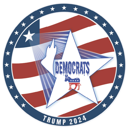 M-13 Democrats Finger - Star,  Made in USA  Unisex t-shirt